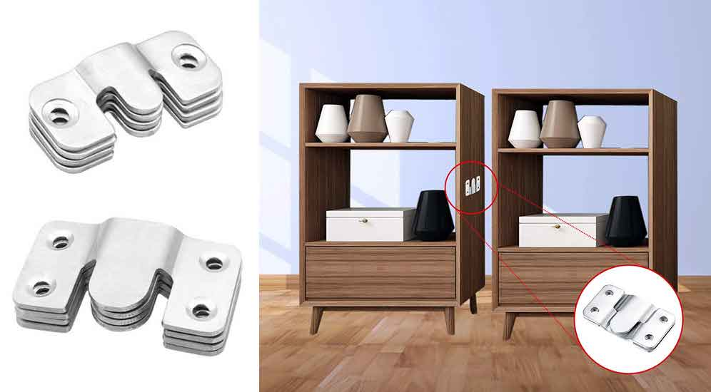 How can you easily connect cabinets and furniture together